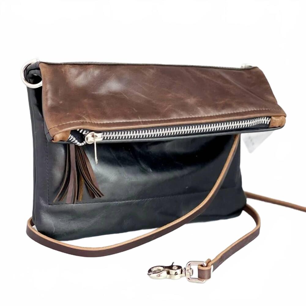 NEW ALEXIS DRAKE women's eva crossbody bag and clutches in whiskey and stone gre